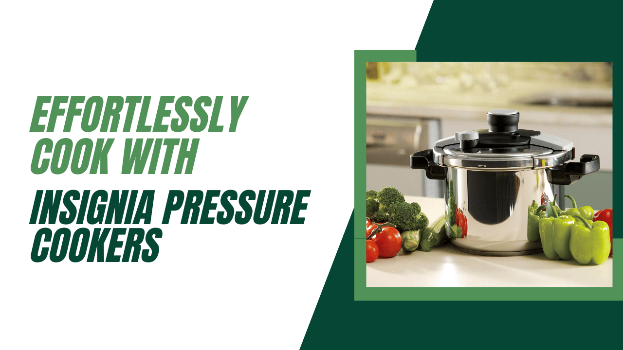 Effortlessly Cook with Insignia Pressure Cookers - 6qt & 8qt Stainless Steel Options!