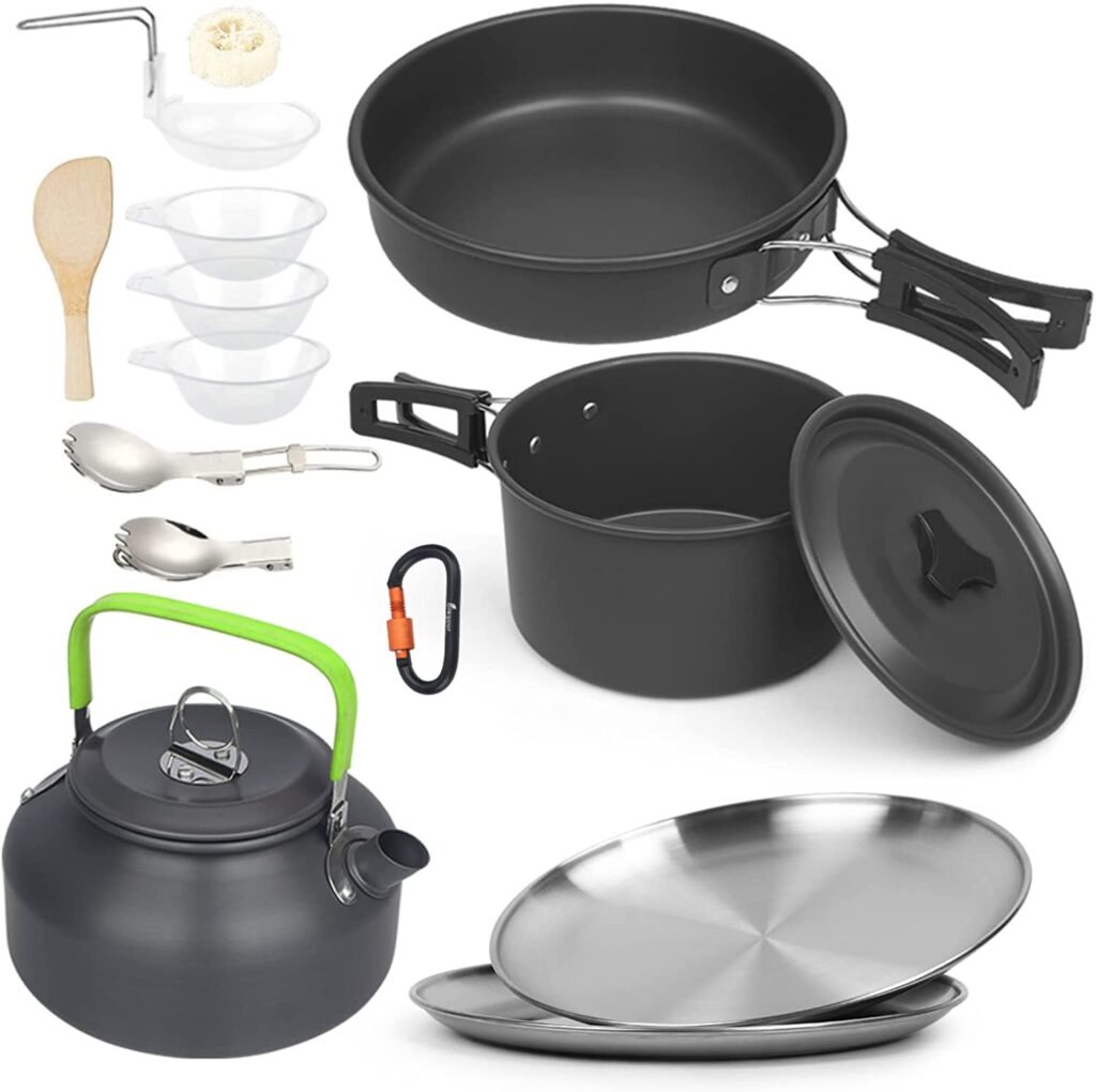 Best Budget Kit Bisgear Outdoor Cooking Set 